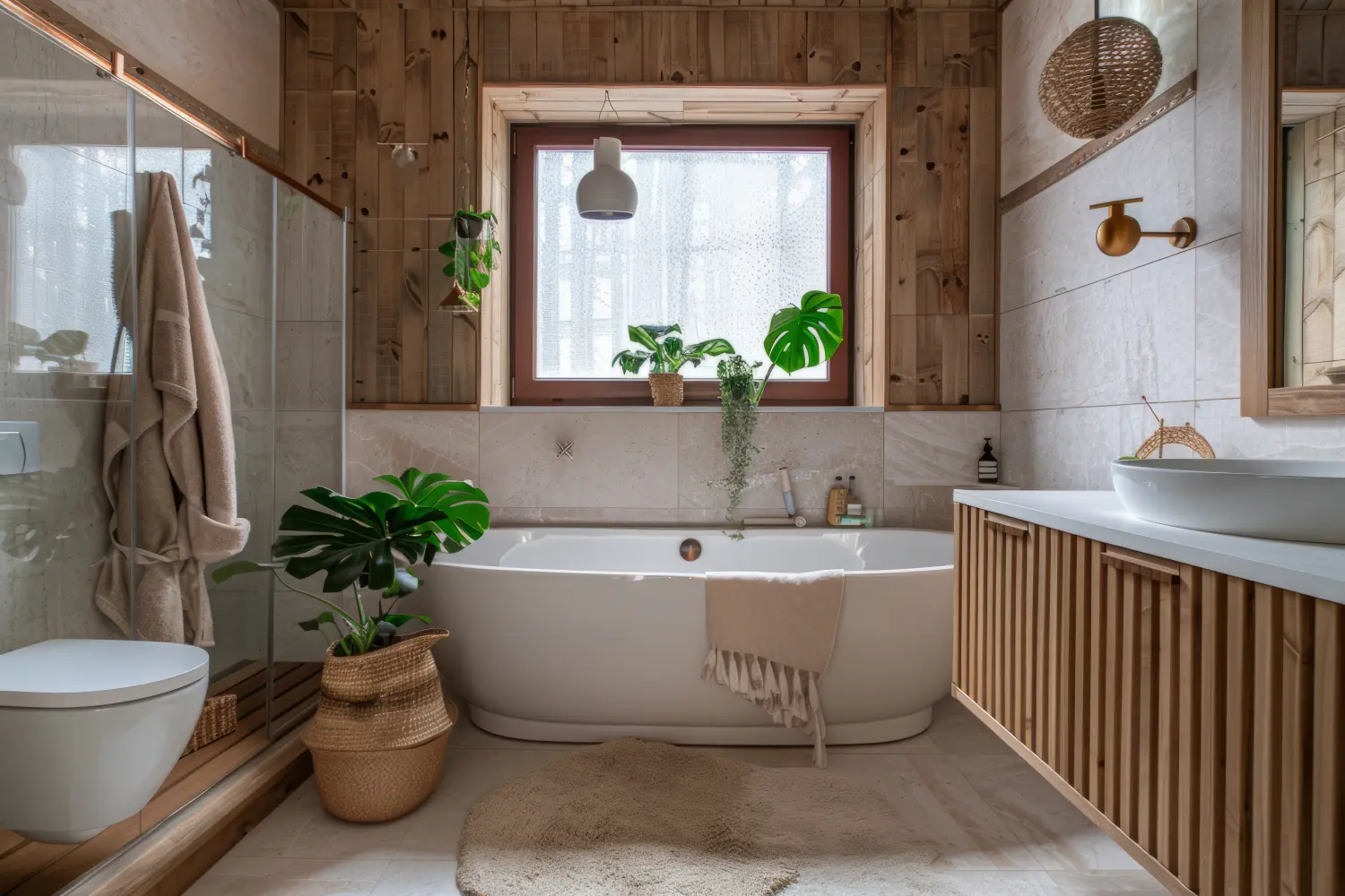 Badezimmereinrichtung im orientalischen Stil.